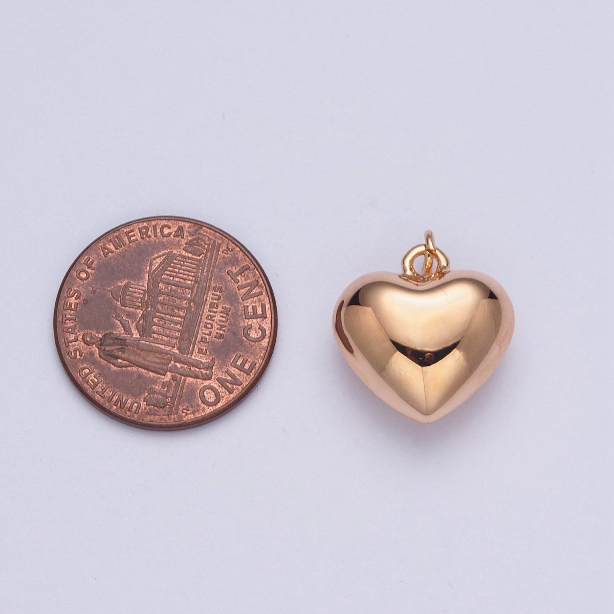 16K Gold Filled Heart Charm For Valentine Love Jewelry Making Component | X-202 X-203 - DLUXCA