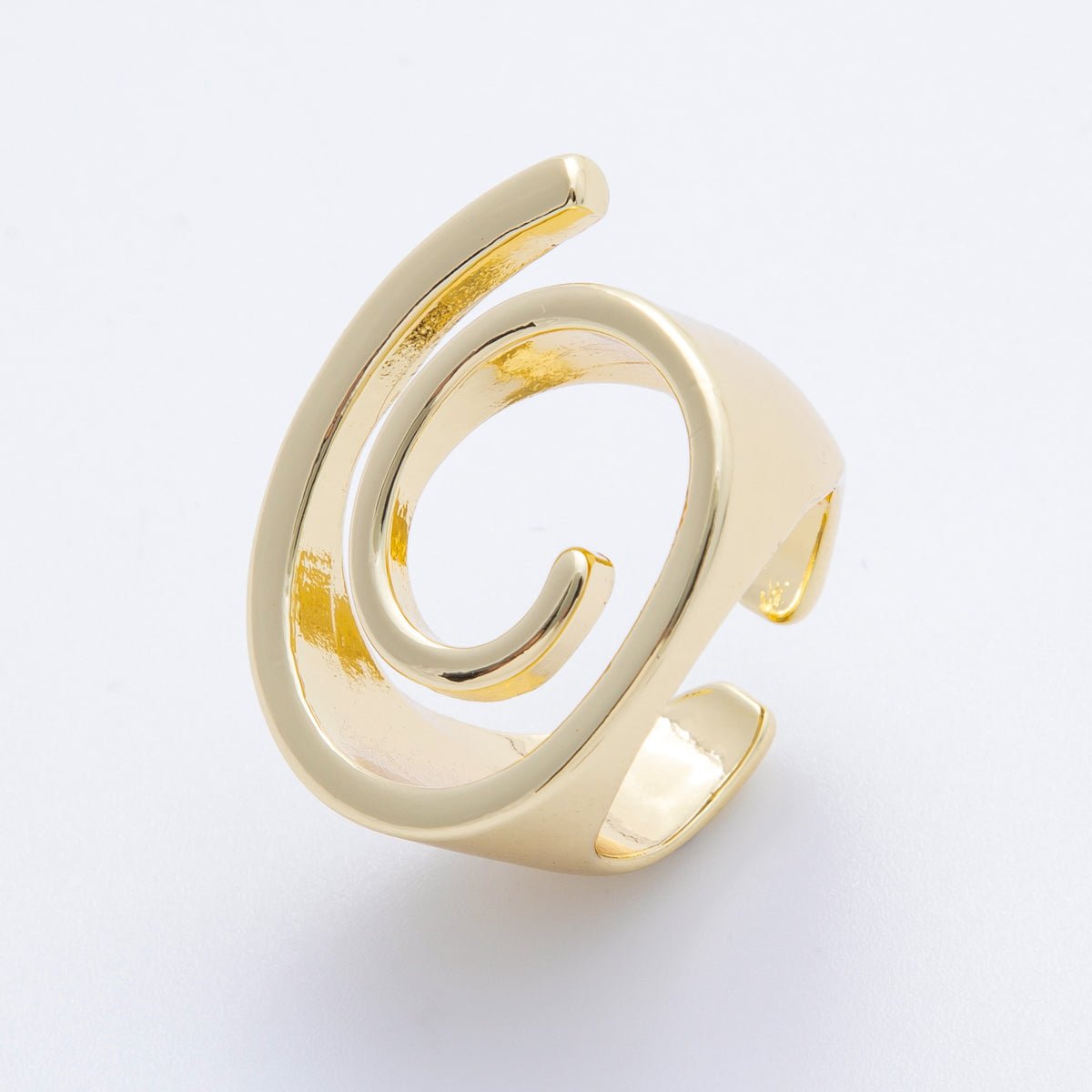 16K Gold Filled Open Geometric Circular Minimalist Ring | Rings - 00041 - DLUXCA