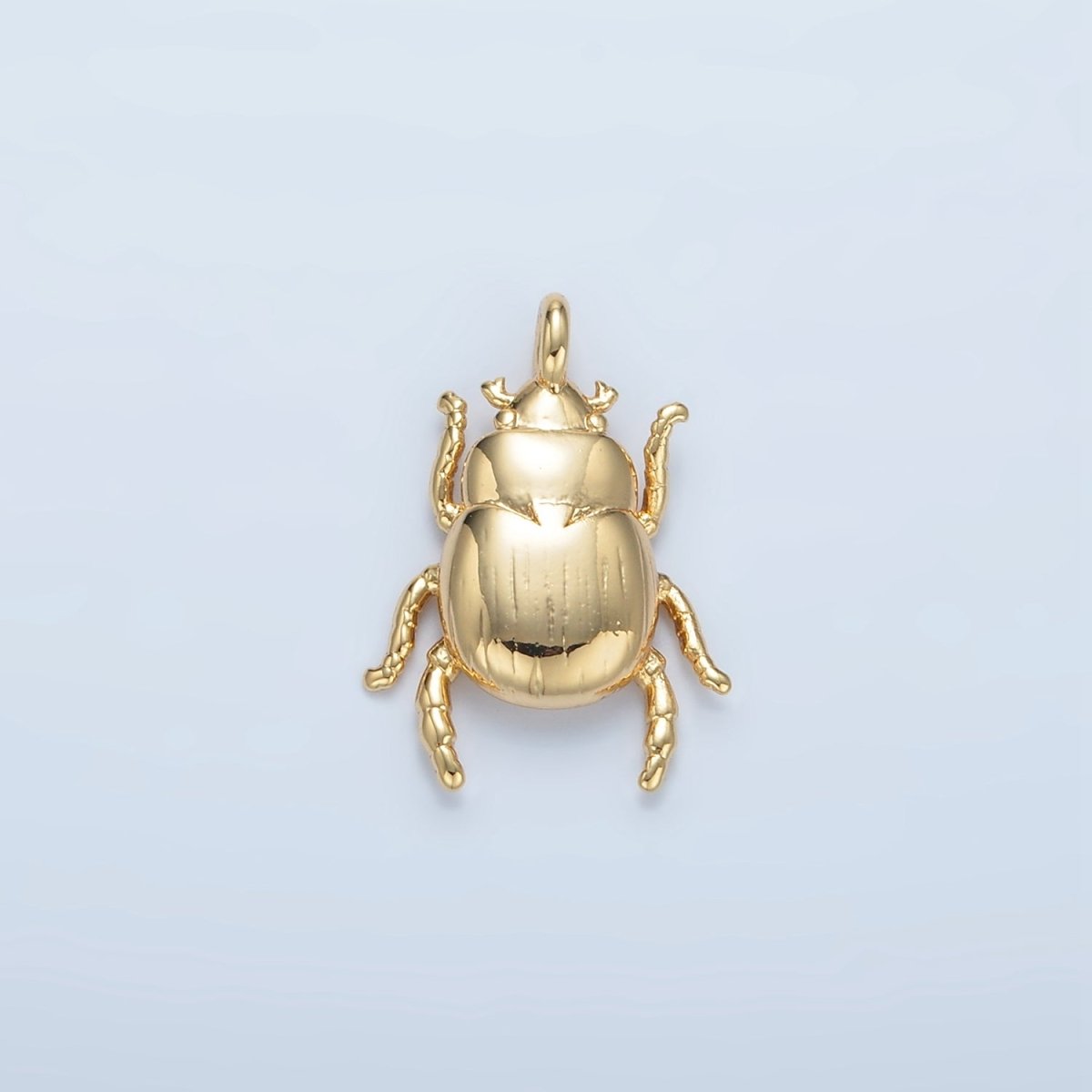 16K Gold Filled Scarab Beetle Insect Animal Charm | E325 - DLUXCA