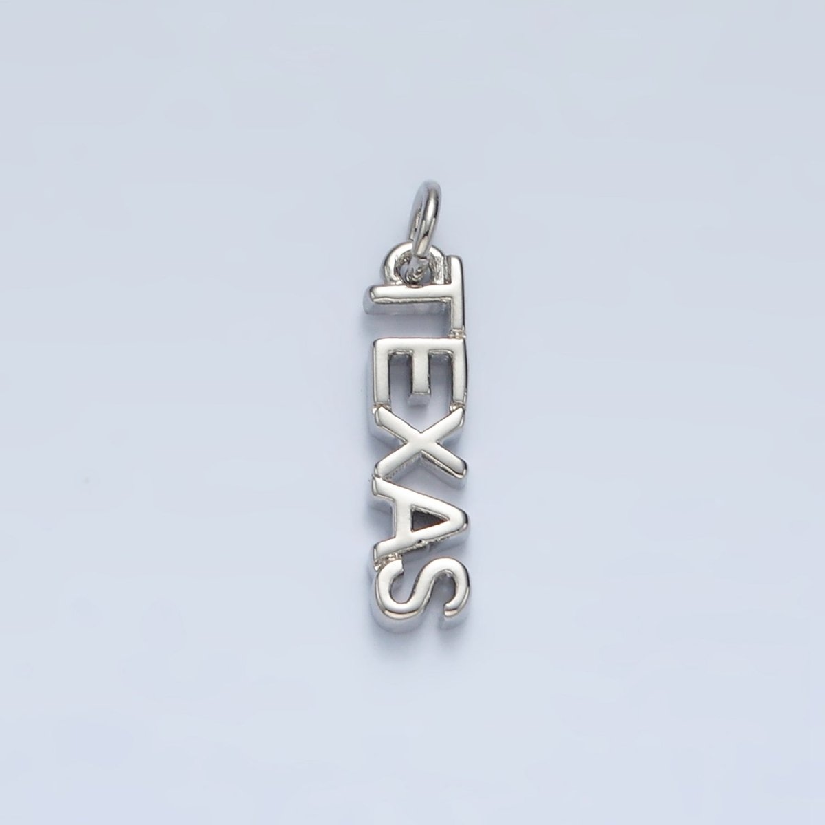 16K Gold Filled USA City States Script Tag Charm in Gold & Silver | D814 - D817 - DLUXCA