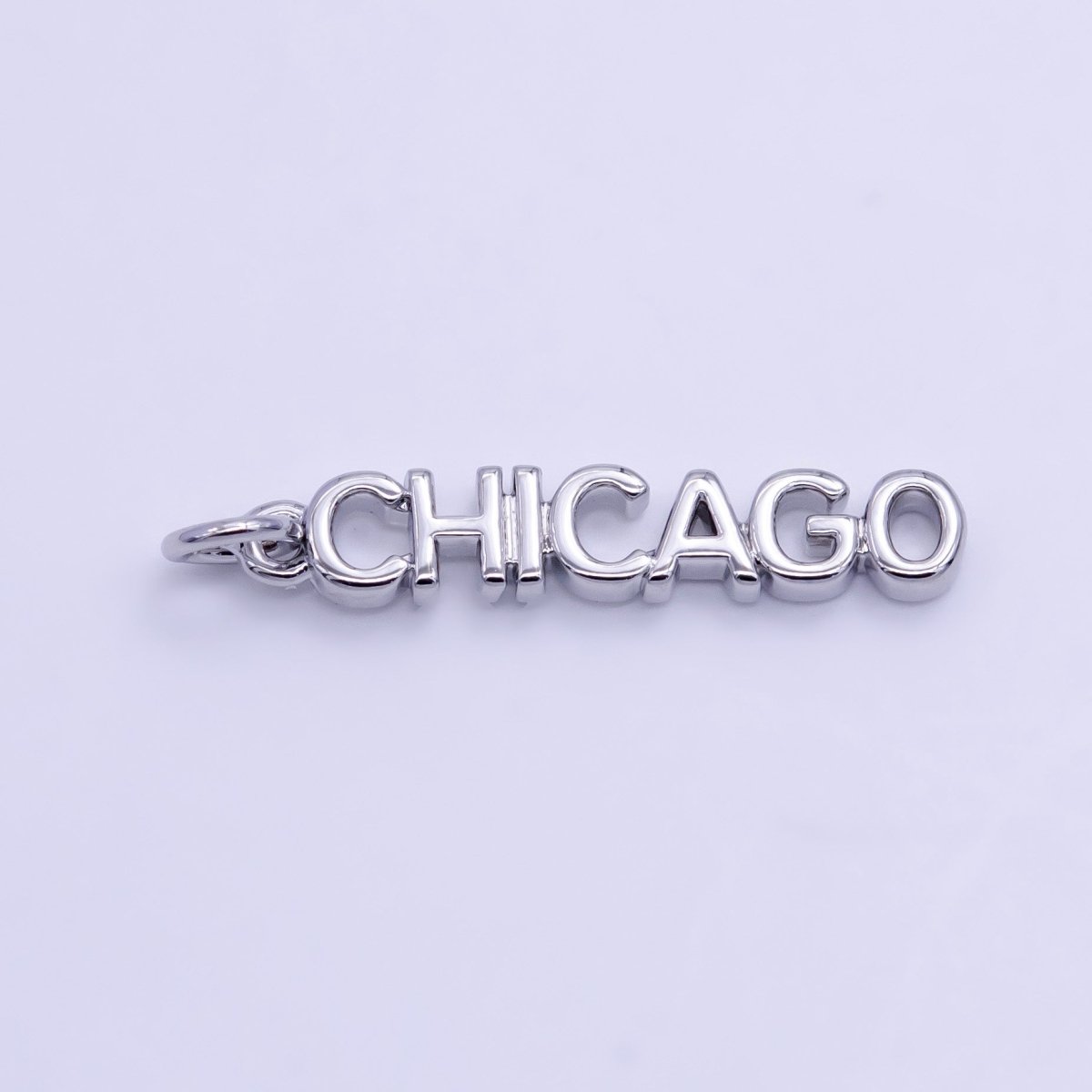 16K Gold Filled USA City States Script Tag Charm in Gold & Silver | D814 - D817 - DLUXCA