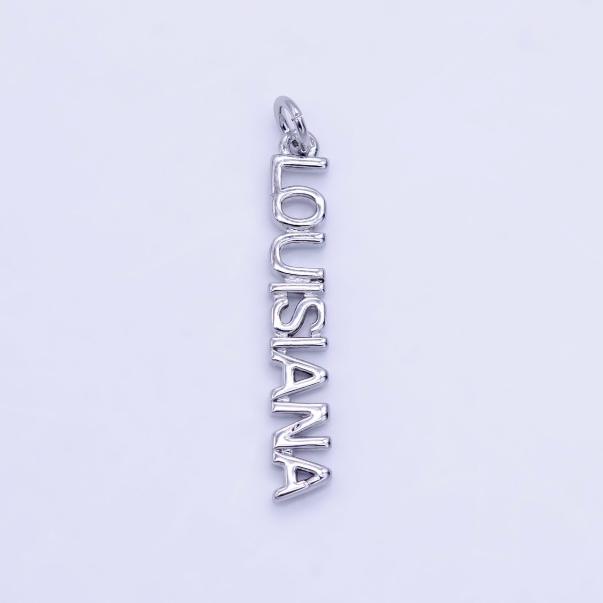 16K Gold Filled USA City States Script Tag Charm in Gold & Silver | D814 - D823 - DLUXCA