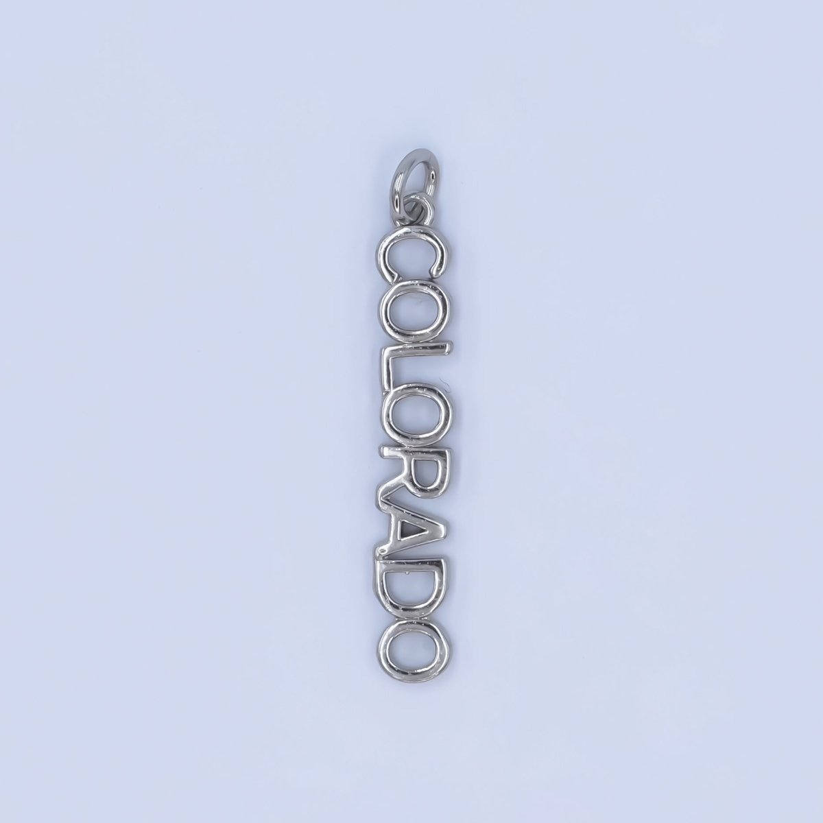 16K Gold Filled USA City States Script Tag Charm in Gold & Silver | D814 - D823 - DLUXCA