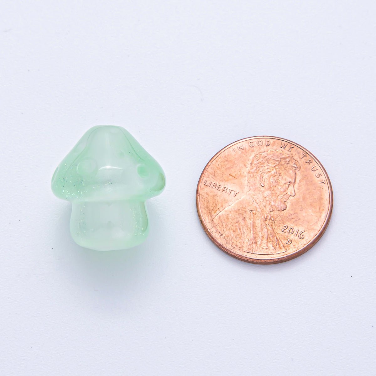 17mm Forest Mushroom Plant Acrylic Resin Bead Set by 2 | B648 - B651 - DLUXCA