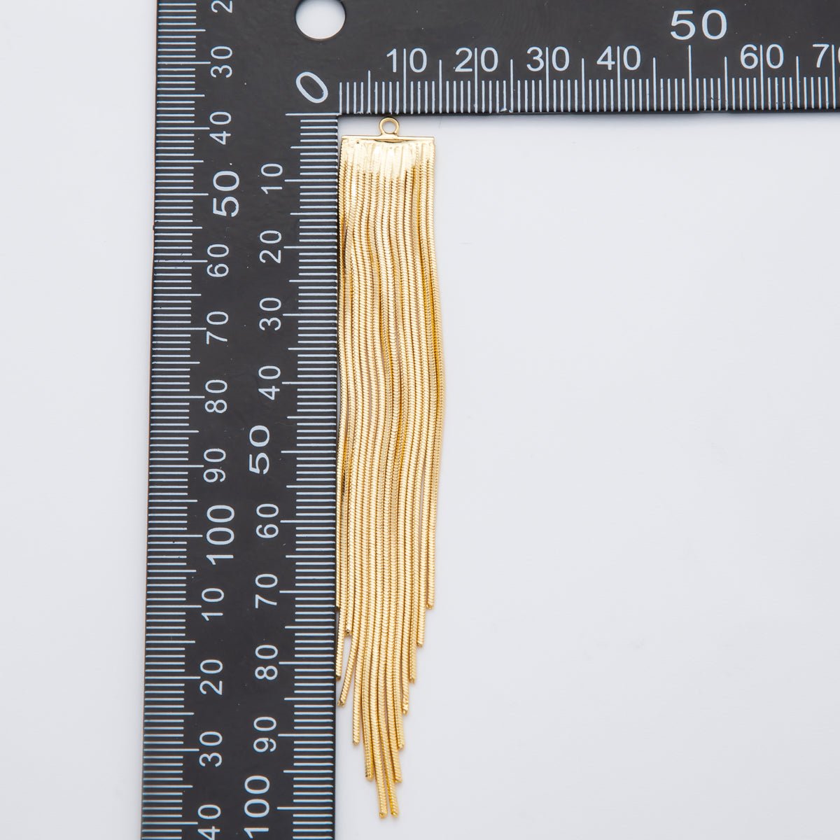 18K Gold Filled 102mm Fringe Tassel DIY Jewelry Making Supply Necklace | Z - A1361 - DLUXCA