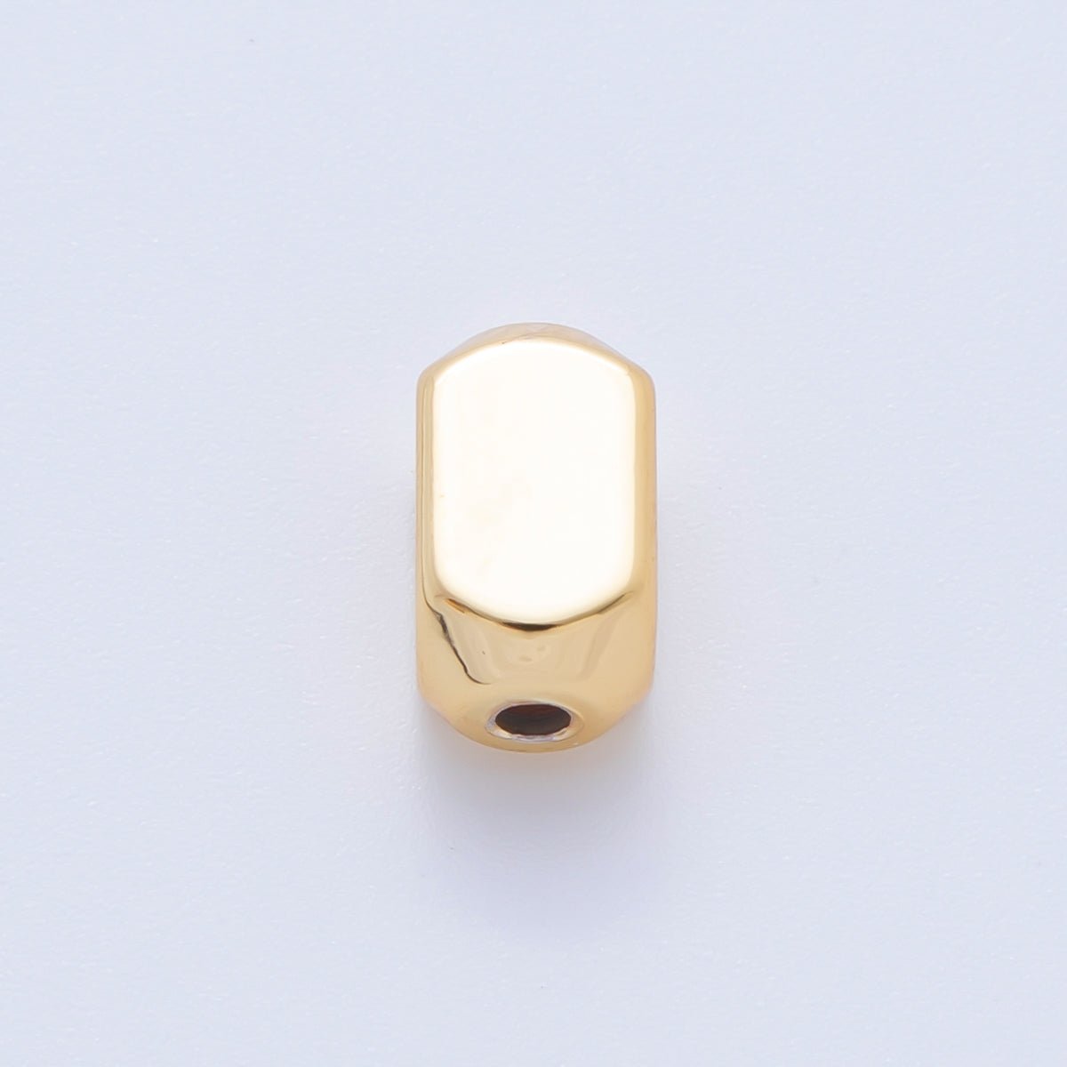18K Gold Filled 10mm Mega Bar Tube Slider Bead Spacer 10pcs | AF - A1063 - DLUXCA