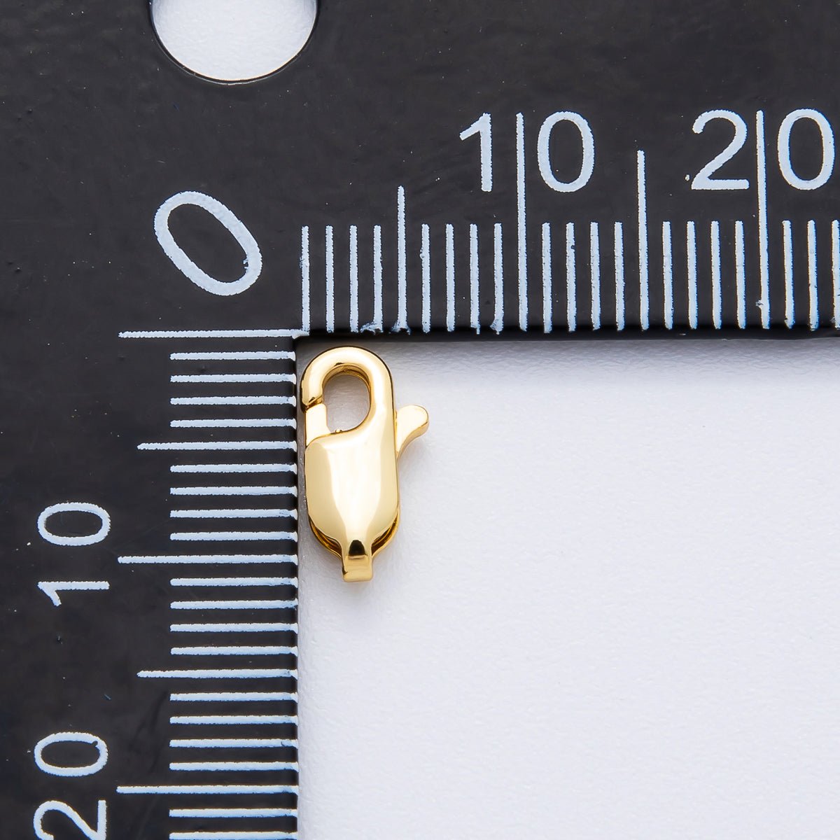 18K Gold Filled 10mm Puffy Lobster Clasp Charm Finding | Z1372 - DLUXCA