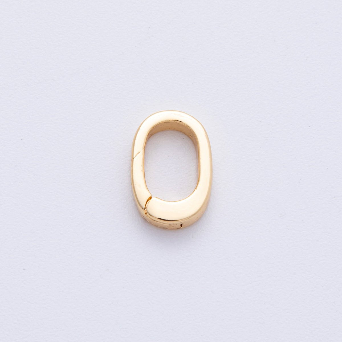 18K Gold Filled 11.5mm Push Gate Oblong Minimalist Finding | Z1674 - DLUXCA