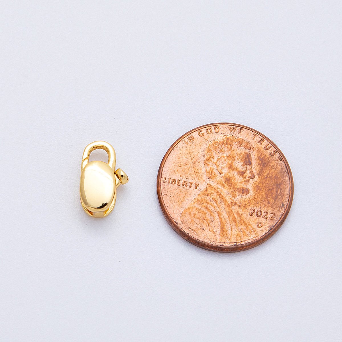 18K Gold Filled 11mm Minimalist Lobster Clasp Closure | Findings - 00054 - DLUXCA