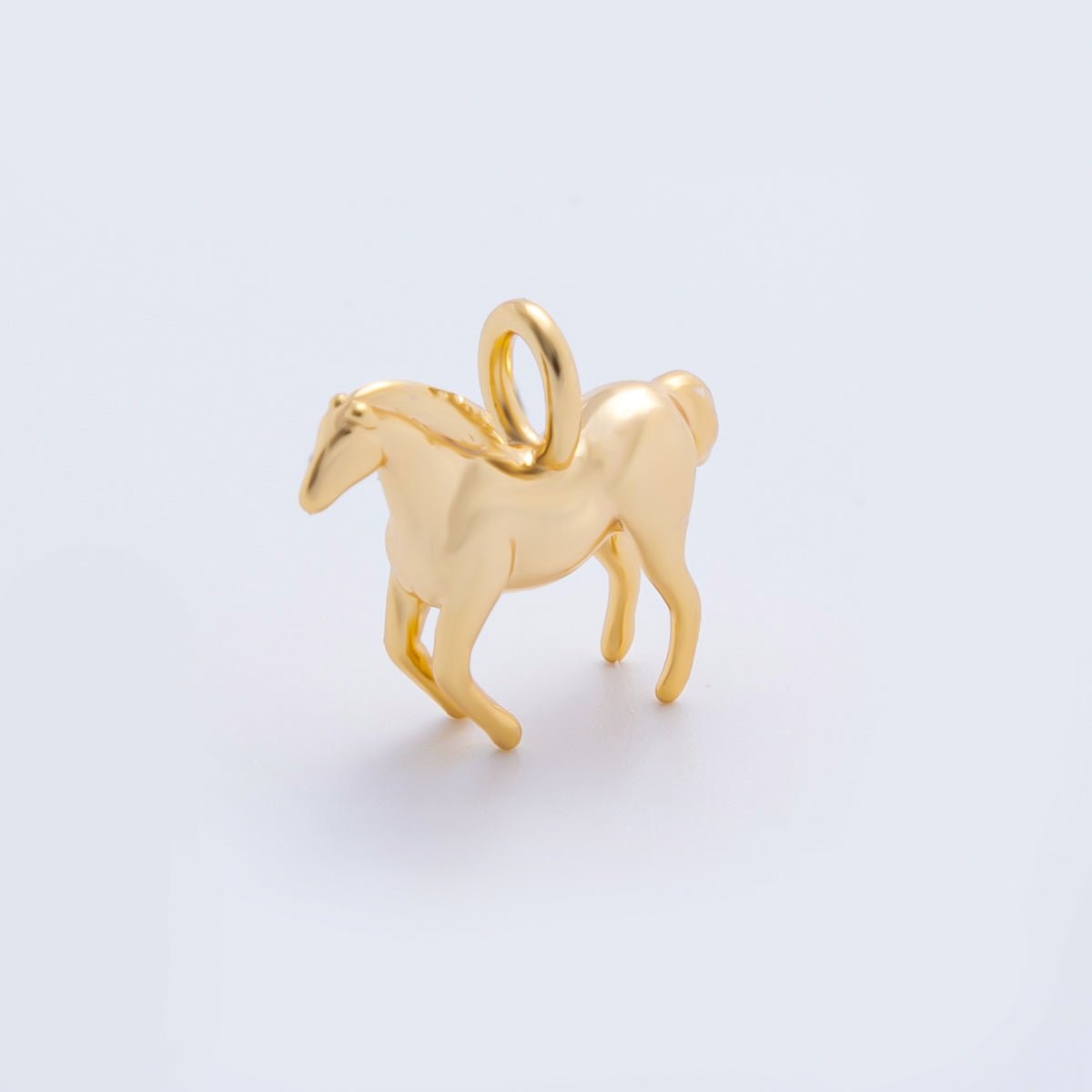 18K Gold Filled 12mm Mini Horse Animal Charm | AH - 921 - DLUXCA