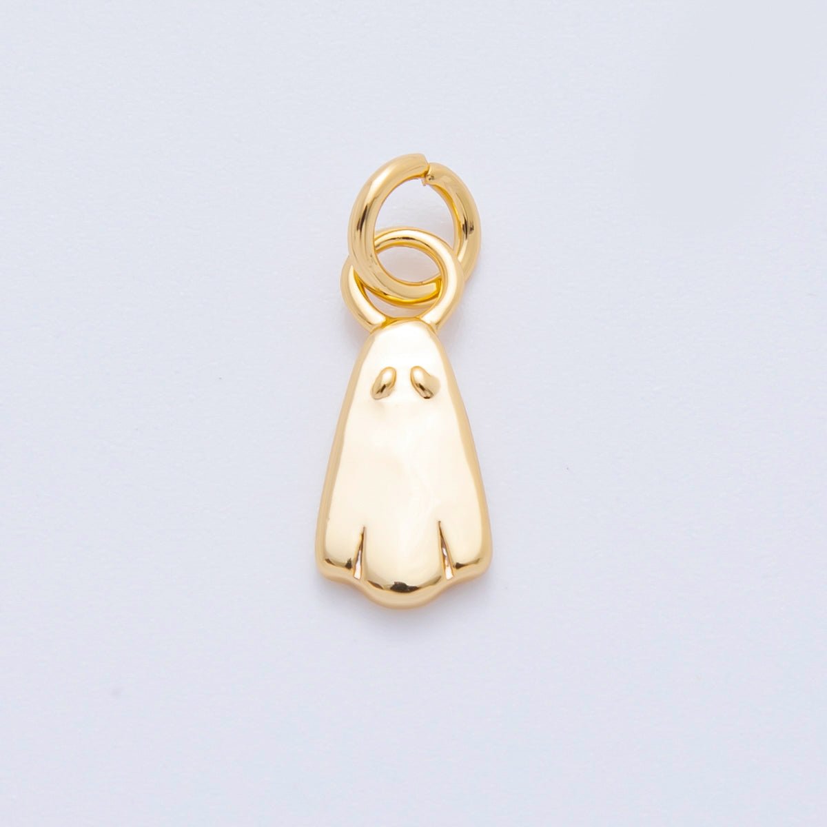 18K Gold Filled 13.5mm Minimalist Ghost Mini Charm | AK124 - DLUXCA