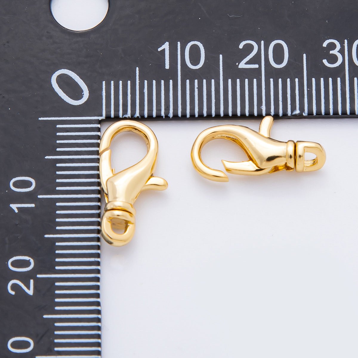 18K Gold Filled 16mm Lobster Swivel Clasp Charm Finding | Z1424 - DLUXCA