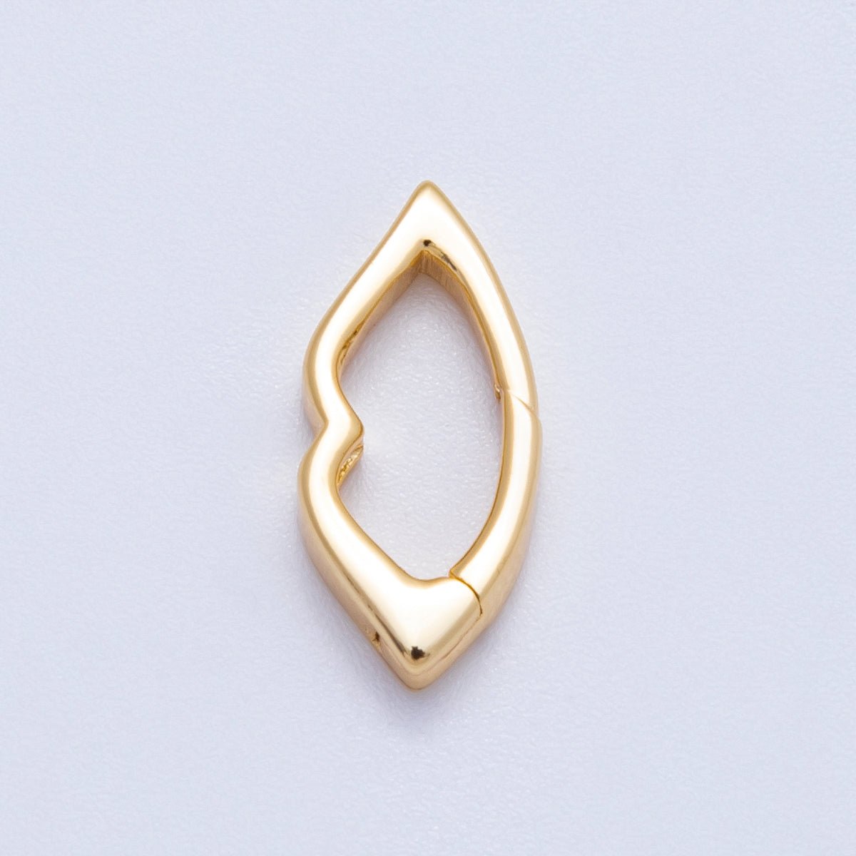 18K Gold Filled 16mm Minimalist Geometric Lips Push Gate Findings | Findings - 00119 - DLUXCA