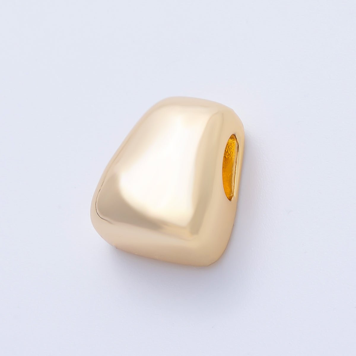 18K Gold Filled 17mm Irregular Geometric Spacer Bead | BEADS - 00276 - DLUXCA