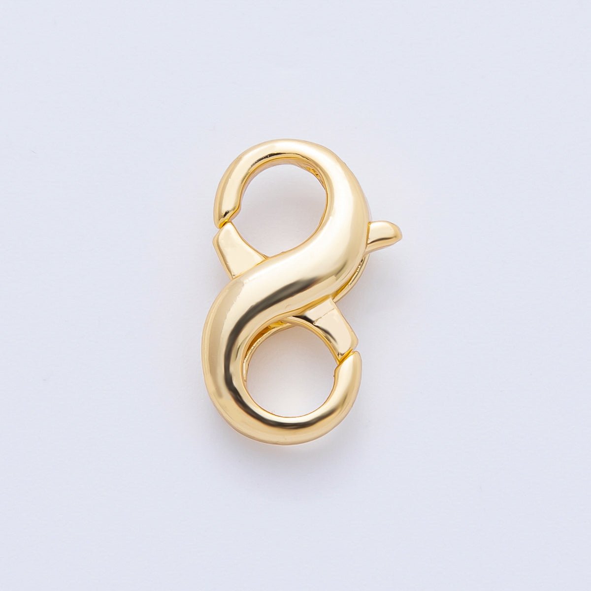 18K Gold Filled 18mm Infinite Double Lobster Clasp Finding | Z - A1258 - DLUXCA
