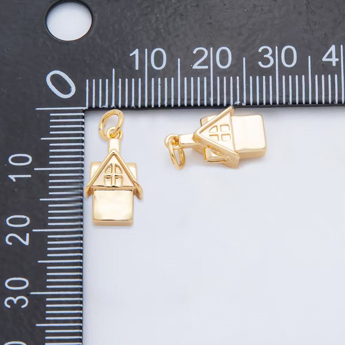 18K Gold Filled 19mm Mini House Charm | AH - 924 - DLUXCA