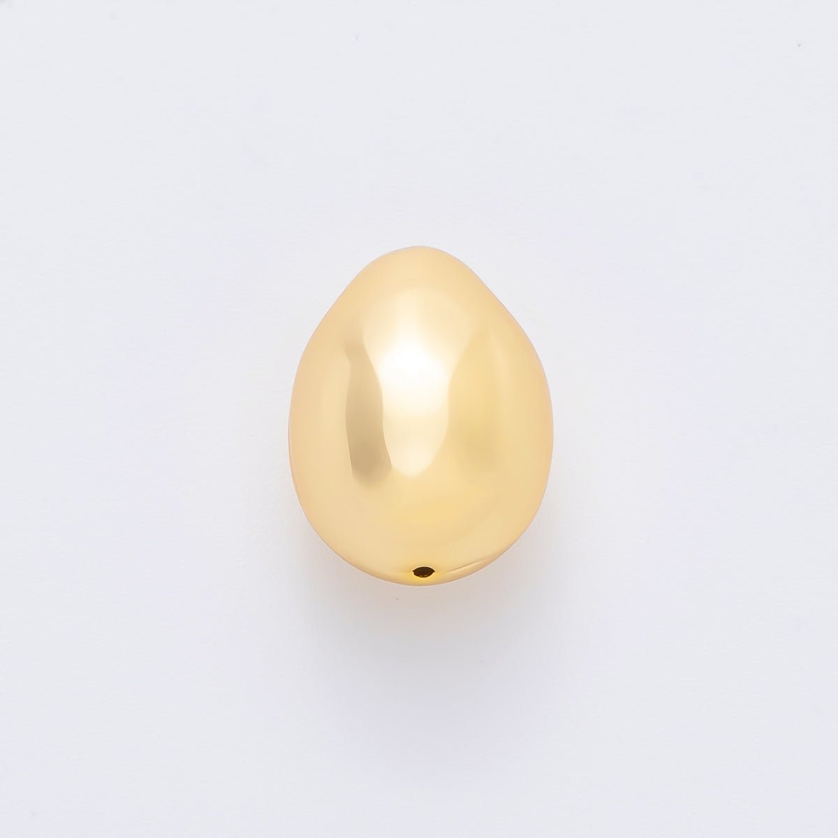 18K Gold Filled 20.6mm Teardrop Molten Minimalist Bead | AF1048 - DLUXCA