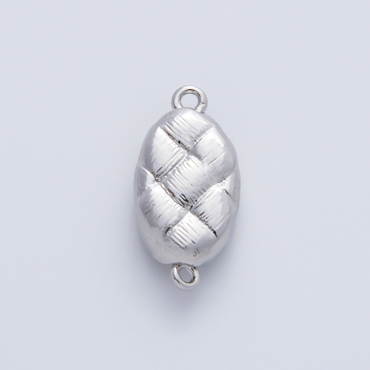 18K Gold Filled 20mm Quilted Box Clasps Closure Finding in Gold & Silver | Z1453 - DLUXCA