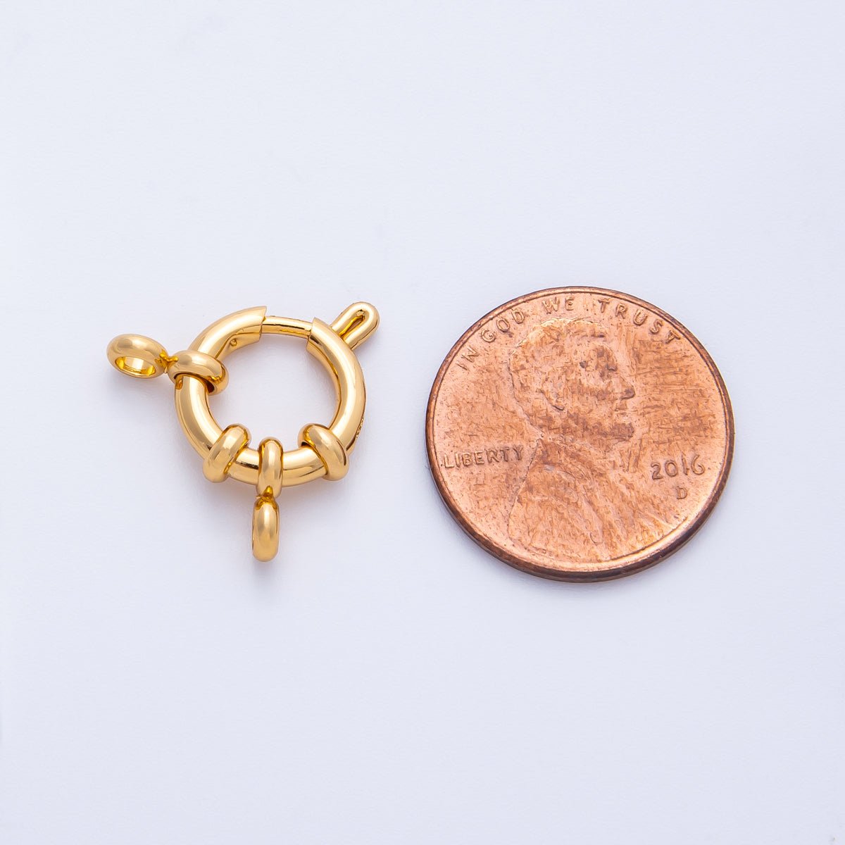 18K Gold Filled 21.5mm Minimalist Sailor Clasps Closure Findings | Findings - 00056 - DLUXCA