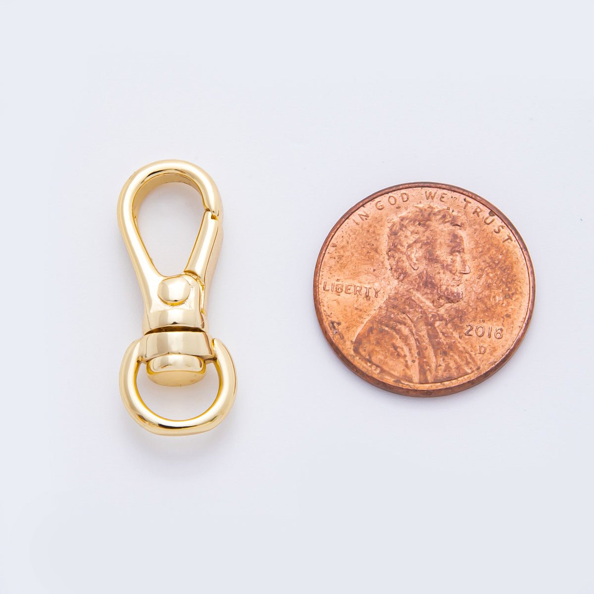 18K Gold Filled 25mm Lobster Swivel Clasp Charm Finding | Z - A1247 - DLUXCA