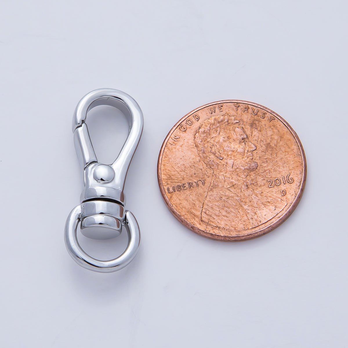18K Gold Filled 25mm Push Lobster Swivel Clasp Closure Finding in Gold & Silver | Z1247 Z1614 - DLUXCA