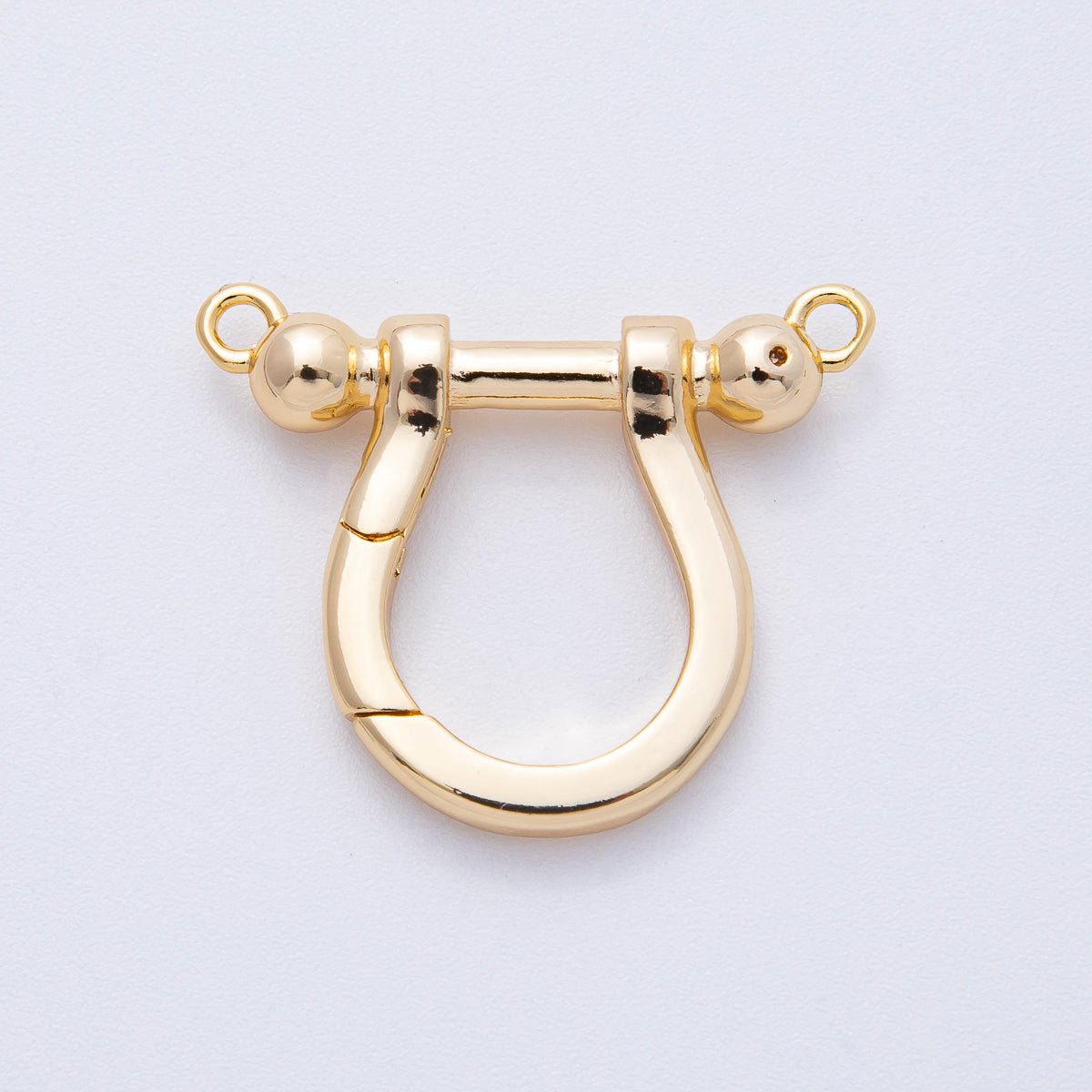 18K Gold Filled 26.5mm Anchor Shackle Push Clasps Finding in Gold & Silver | Z1651 - DLUXCA