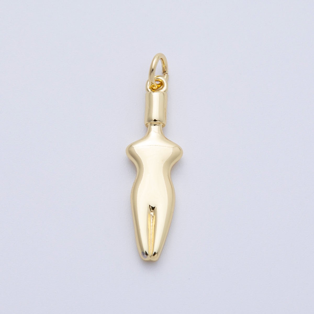 18K Gold Filled 26mm Minimalist Body Model Charm | Charms - 00058 - DLUXCA