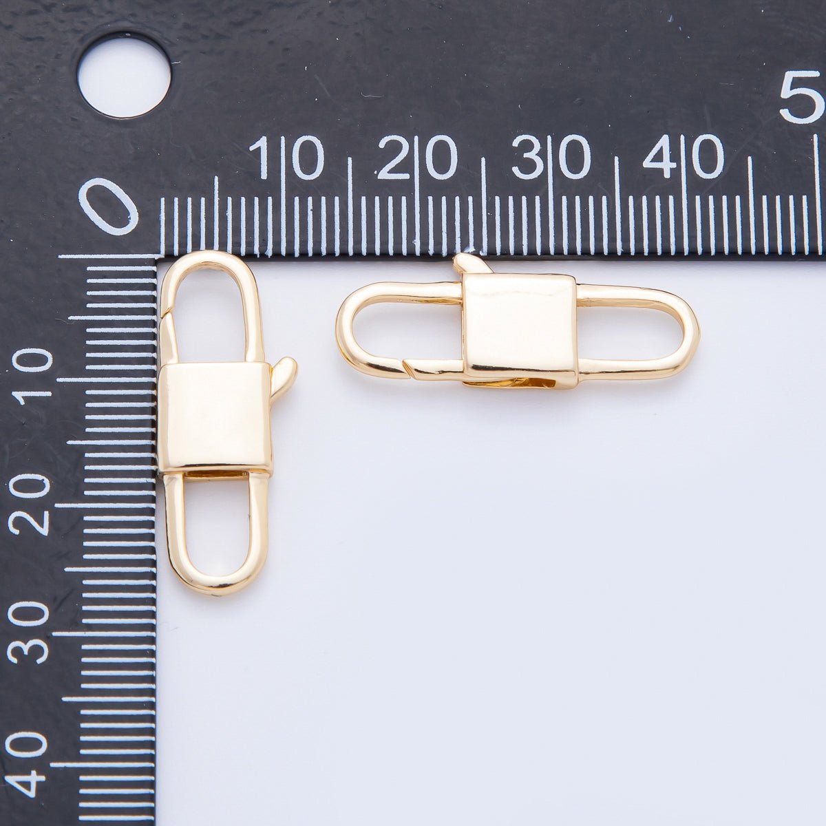 18K Gold Filled 27mm Lobster Clasp Charm Finding | Z1377 - DLUXCA
