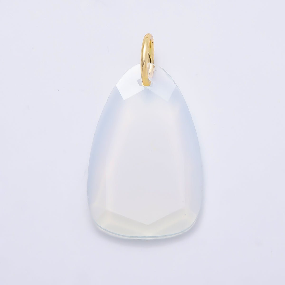 18K Gold Filled 32mm Multifaceted Gemstone Teardrop Charm | Charms-01413 ~ Charms-01420 - DLUXCA