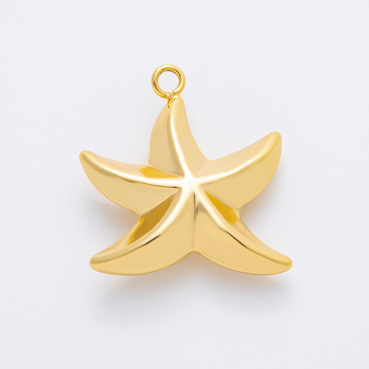 18K Gold Filled 37mmMultidimensional 3D Starfish Ocean Animal Charm | AF1352 - DLUXCA