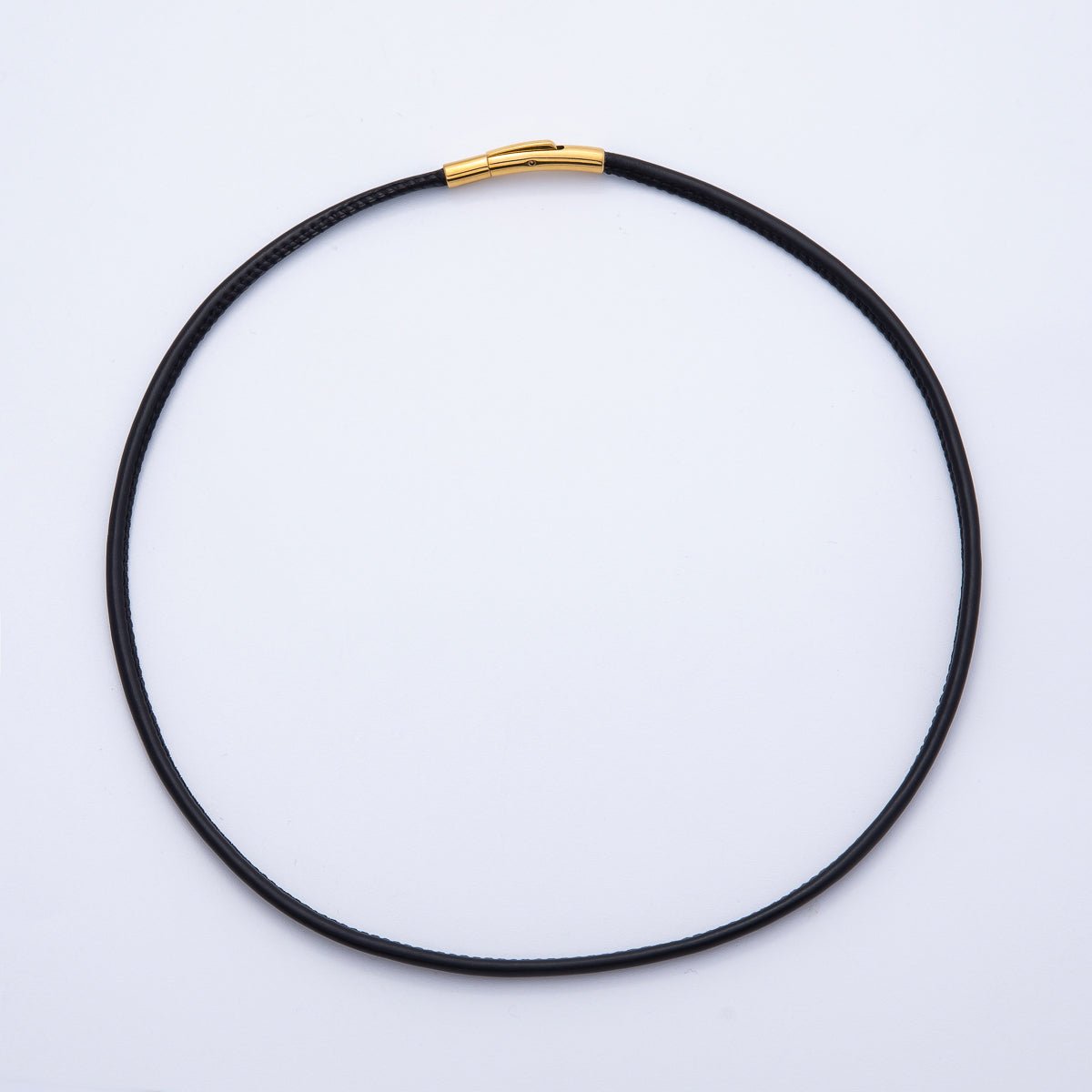 18K Gold Filled 4mm Black, Brown, Red, Blue Fall Faux Leather Cord 19 Inch Necklace | WA - 3853 ~ WA - 3856 - DLUXCA
