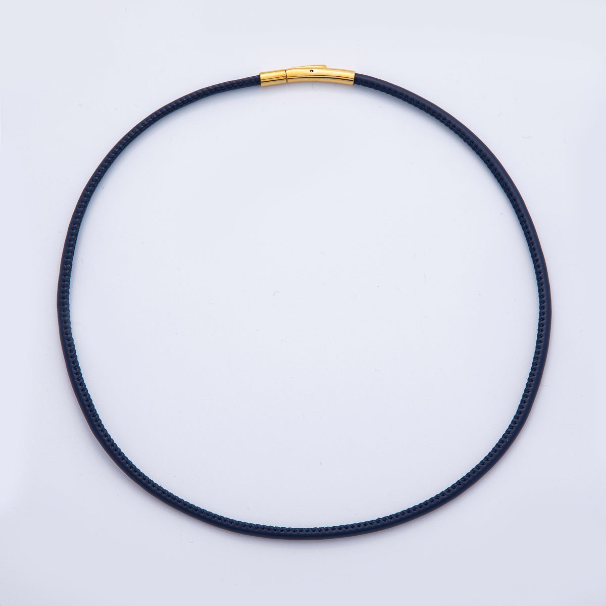 18K Gold Filled 4mm Black, Brown, Red, Blue Fall Faux Leather Cord 19 Inch Necklace | WA - 3853 ~ WA - 3856 - DLUXCA