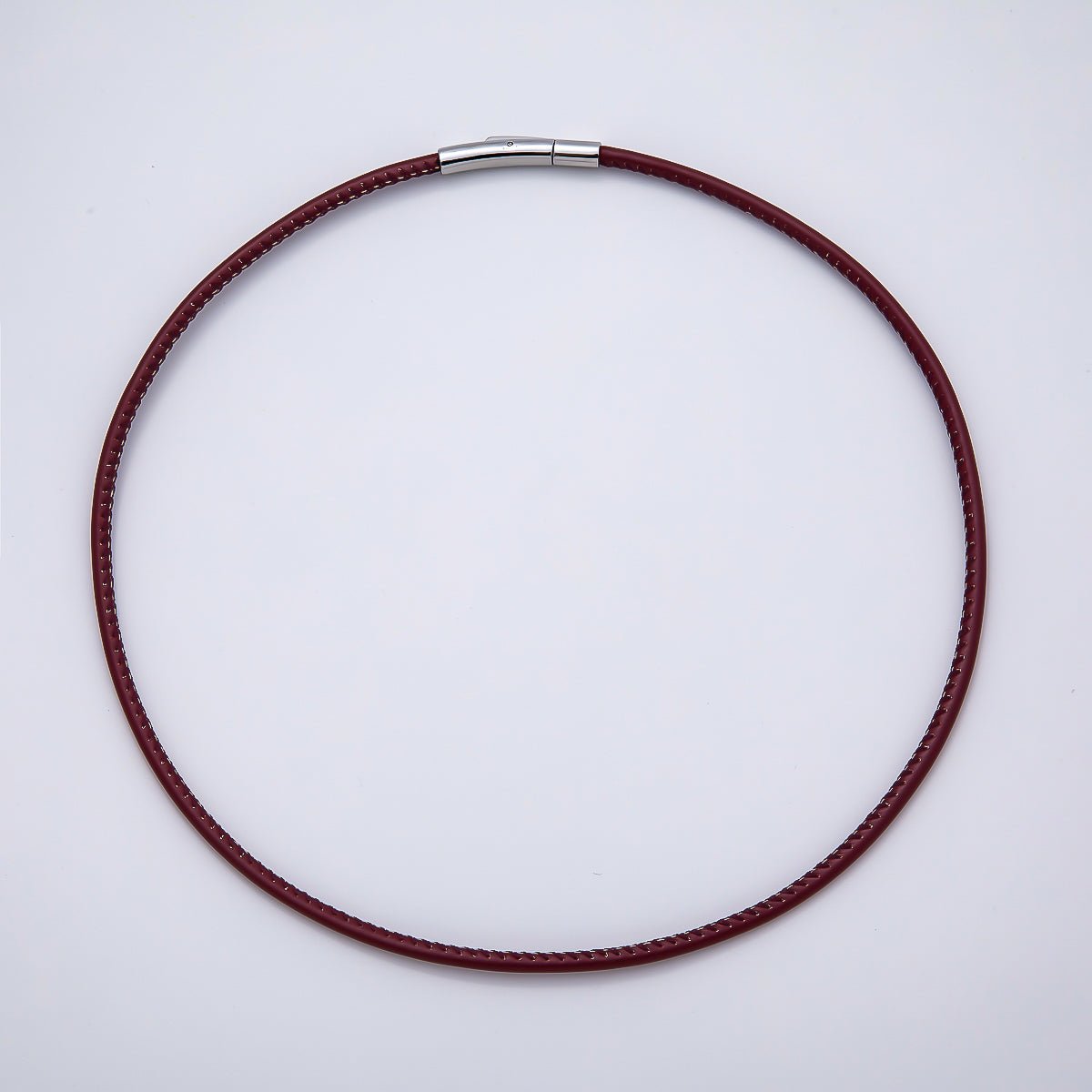 18K Gold Filled 4mm Black, Brown, Red, Blue Fall Faux Leather Cord 19 Inch Necklace | WA - 3853 ~ WA - 3856 - DLUXCA