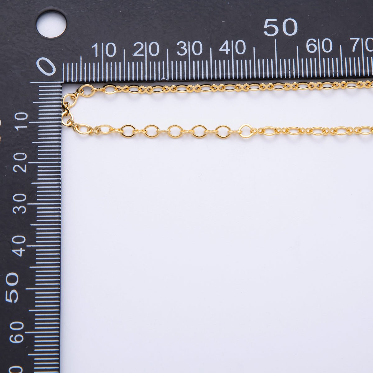 18K Gold Filled 6mm Minimalist Oval Cable Unfinished Chain by Yard | ROLL - 1821 - DLUXCA