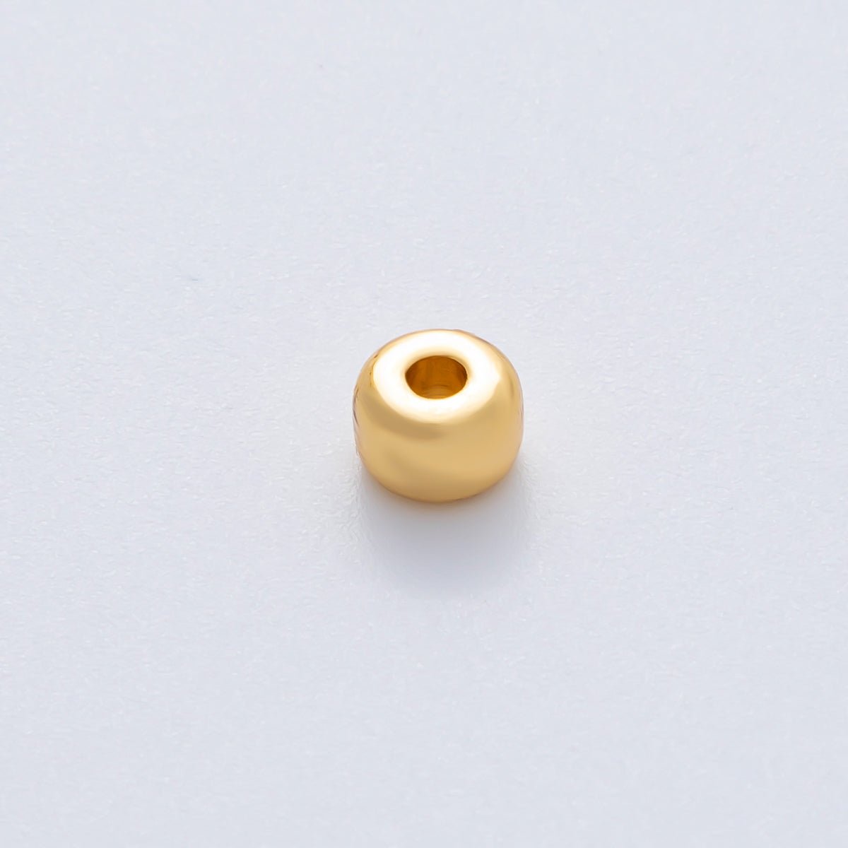 18K Gold Filled 6mm Minimalist Rondelle Spacer Bead | B538 - DLUXCA