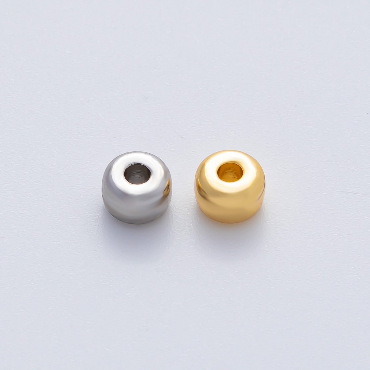 18K Gold Filled 6mm Minimalist Rondelle Spacer Bead | B538 - DLUXCA