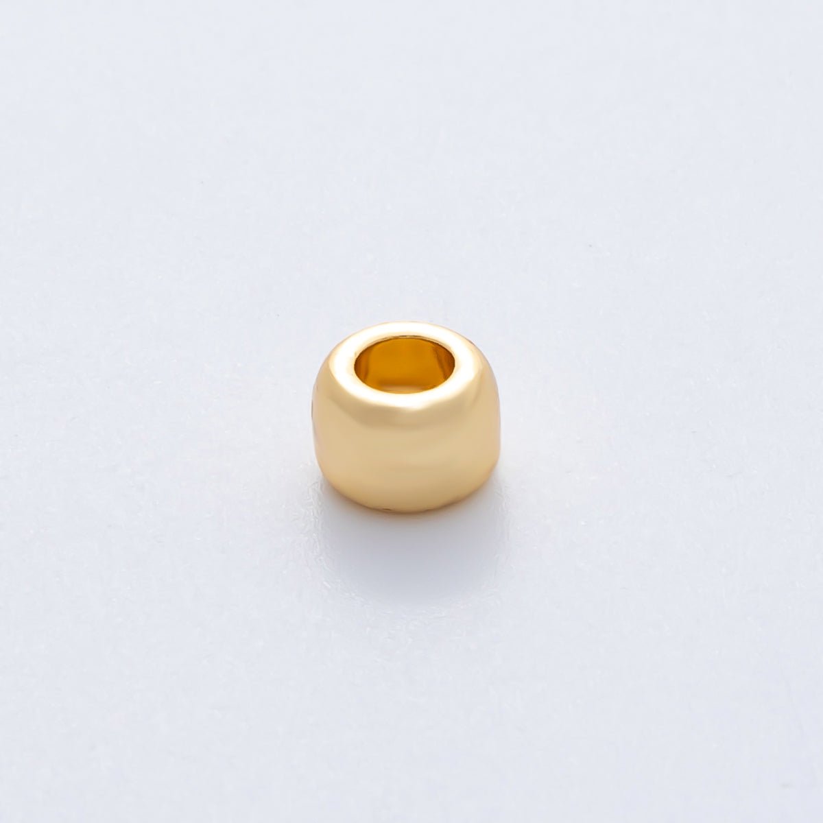 18K Gold Filled 7mm Minimalist Rondelle Spacer Bead | B536 - DLUXCA