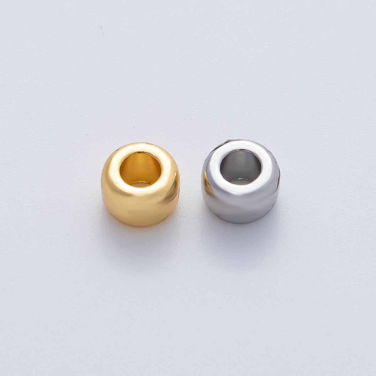 18K Gold Filled 7mm Minimalist Rondelle Spacer Bead | B536 - DLUXCA