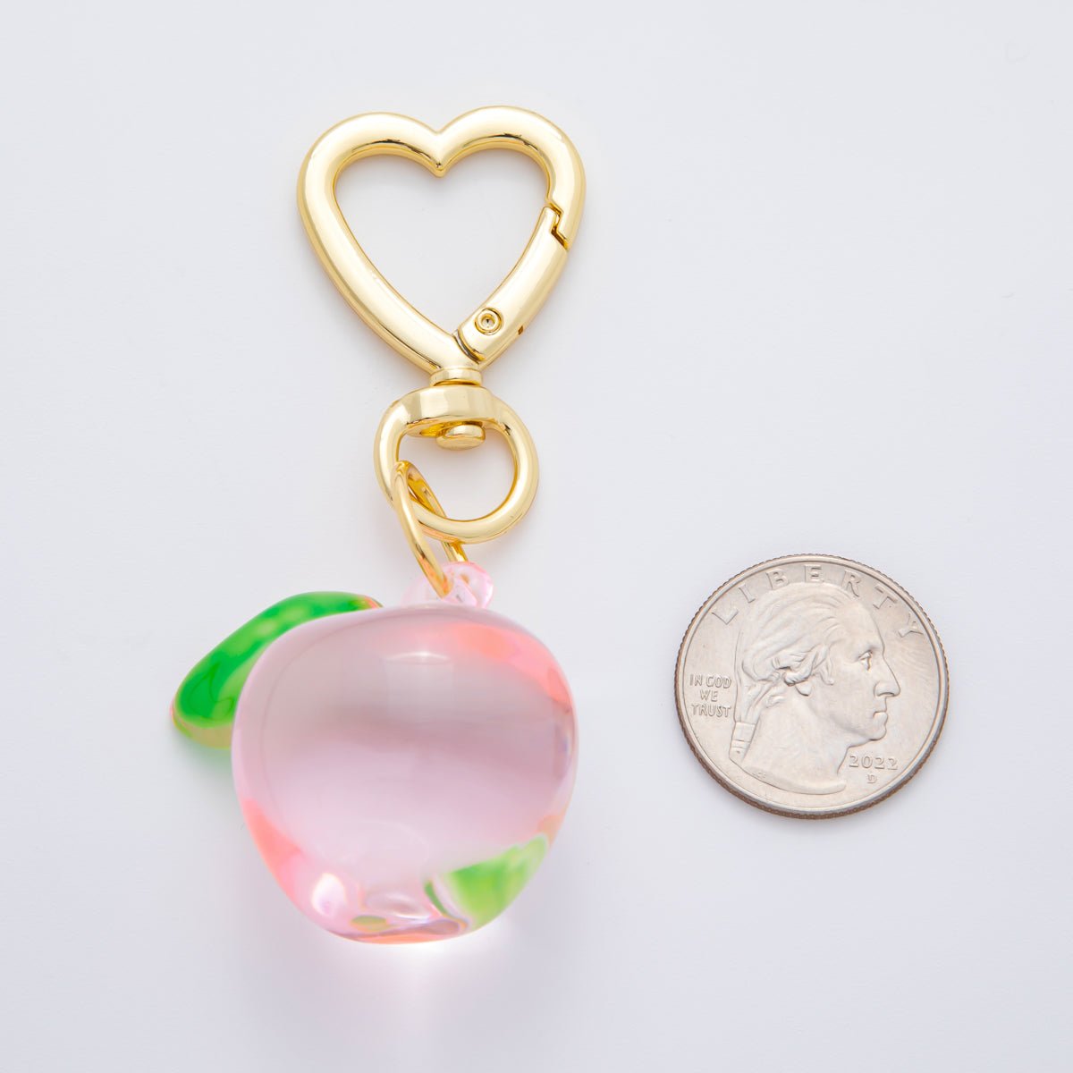 18K Gold Filled 85.5mm Glass Art Enamel Fresh Berry Cherry Fruit Charm in Yellow, Pink, & Blue | WB - 00121 - WB - 00124 - DLUXCA