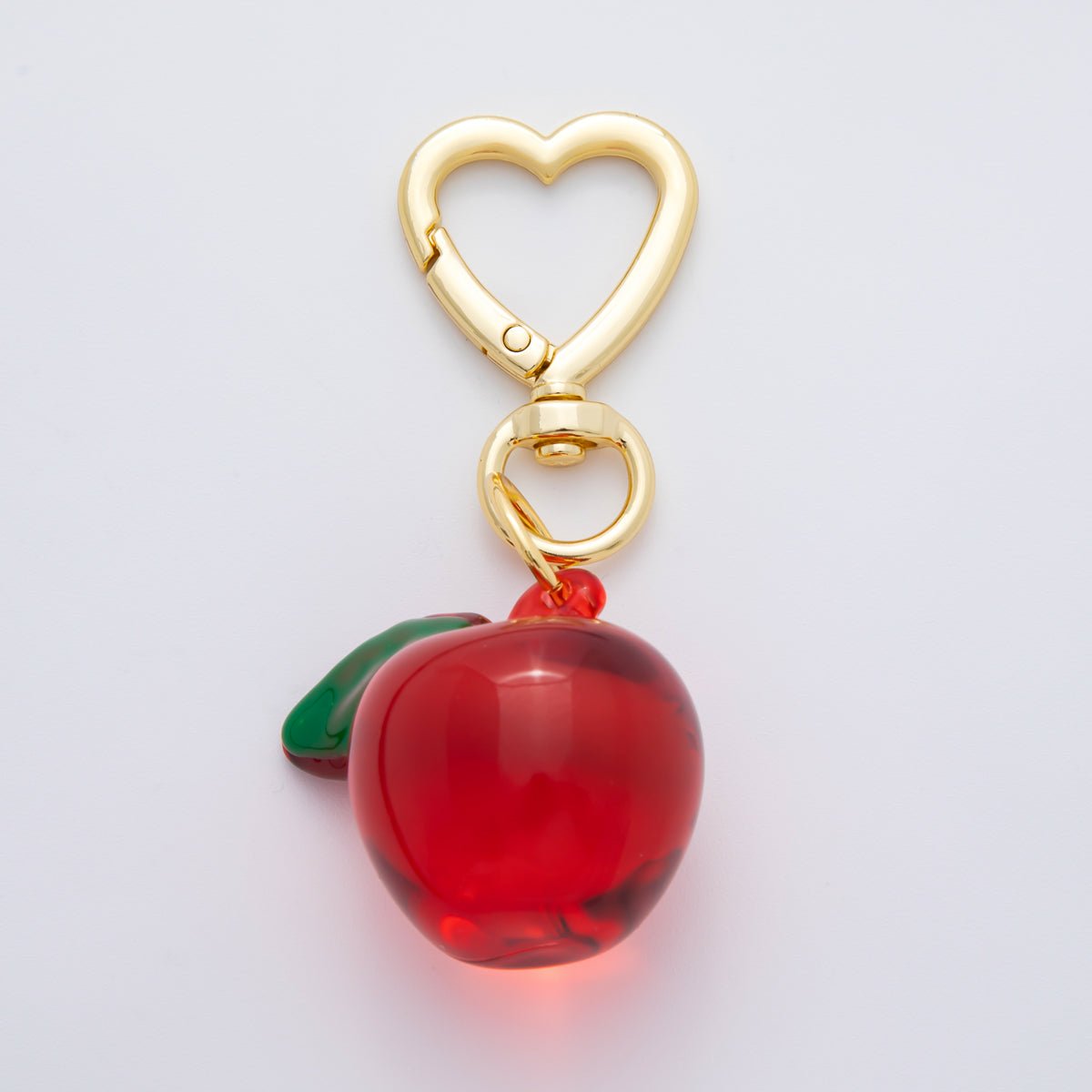 18K Gold Filled 85.5mm Glass Art Enamel Fresh Berry Cherry Fruit Charm in Yellow, Pink, & Blue | WB - 00121 - WB - 00124 - DLUXCA