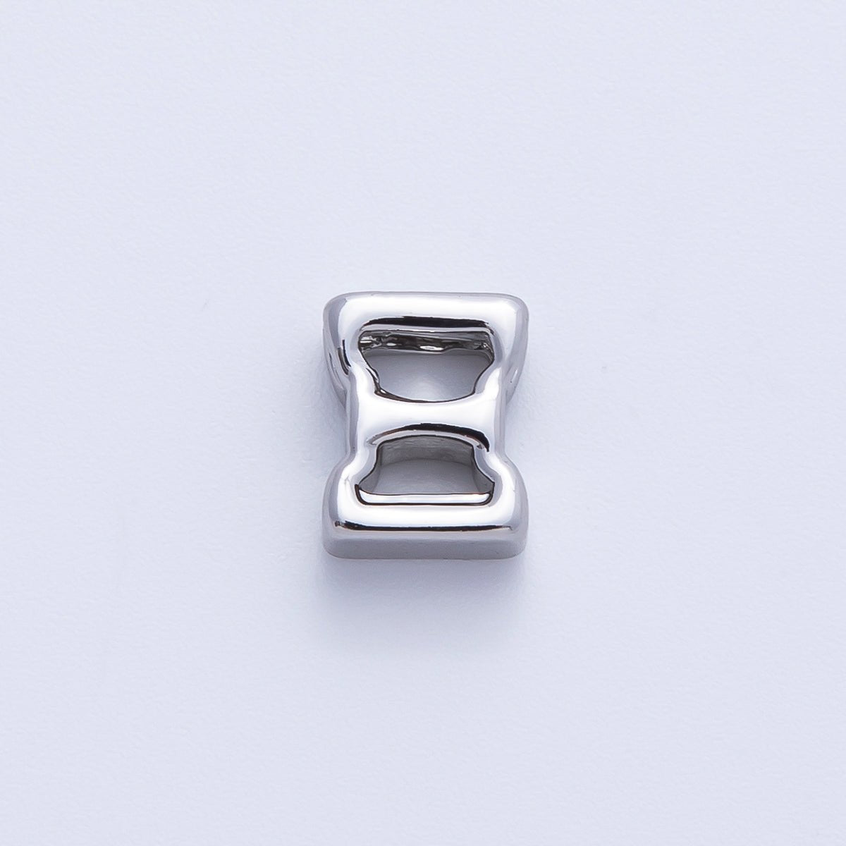 18K Gold Filled 8mm Minimalist Gold Alphabet and Greek Letter Bead in Gold & Silver | B700 - B900 - DLUXCA