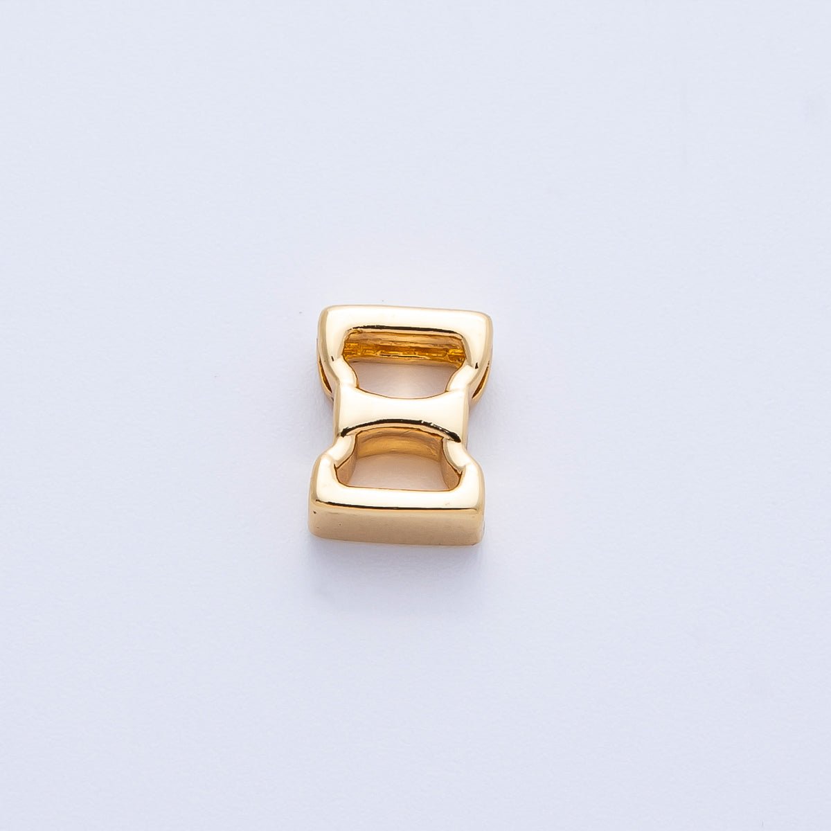 18K Gold Filled 8mm Minimalist Gold Alphabet and Greek Letter Bead in Gold & Silver | B700 - B900 - DLUXCA