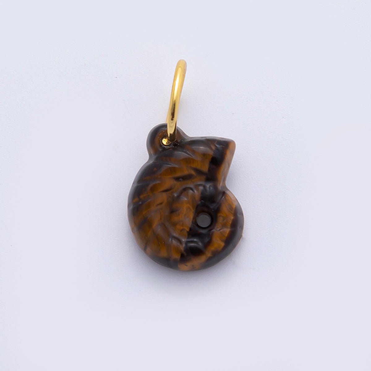 18K Gold Filled Amethyst, Quartz, Labradorite Conch Sea Shell Drop Charm | C548 C606 C612 - DLUXCA