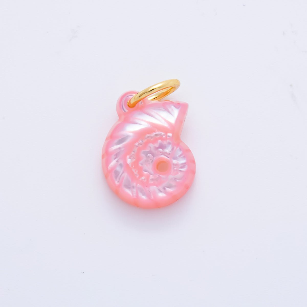 18K Gold Filled Blue, White, Pink, Purple Clam Seashell Charm | AH - 825 AH - 826 - DLUXCA