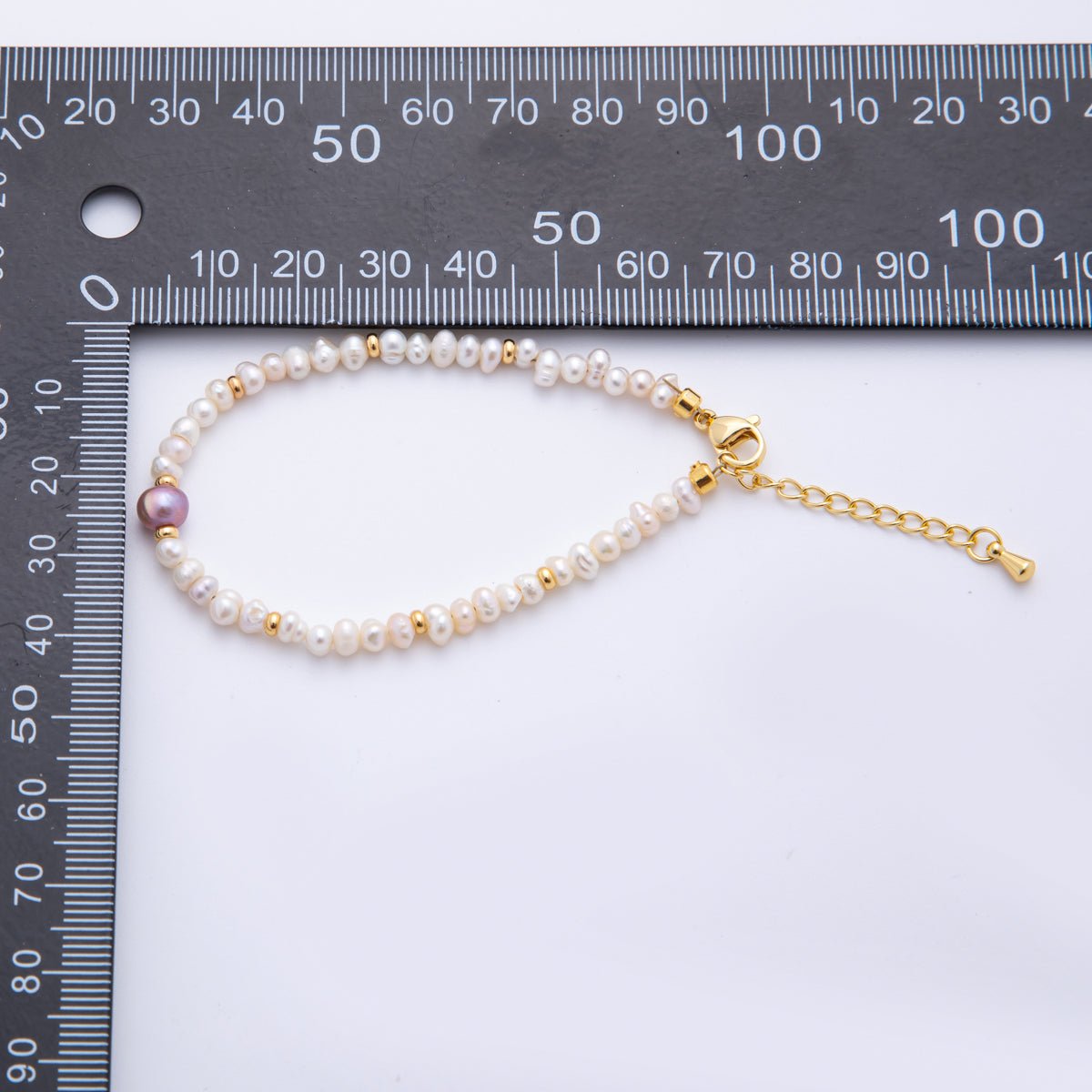 18K Gold Filled Freshwater Pearls Gemstone Handmade Bracelet in Purple, White, & Pink | WA - 3378 WA - 3380 WA - 3391 - DLUXCA