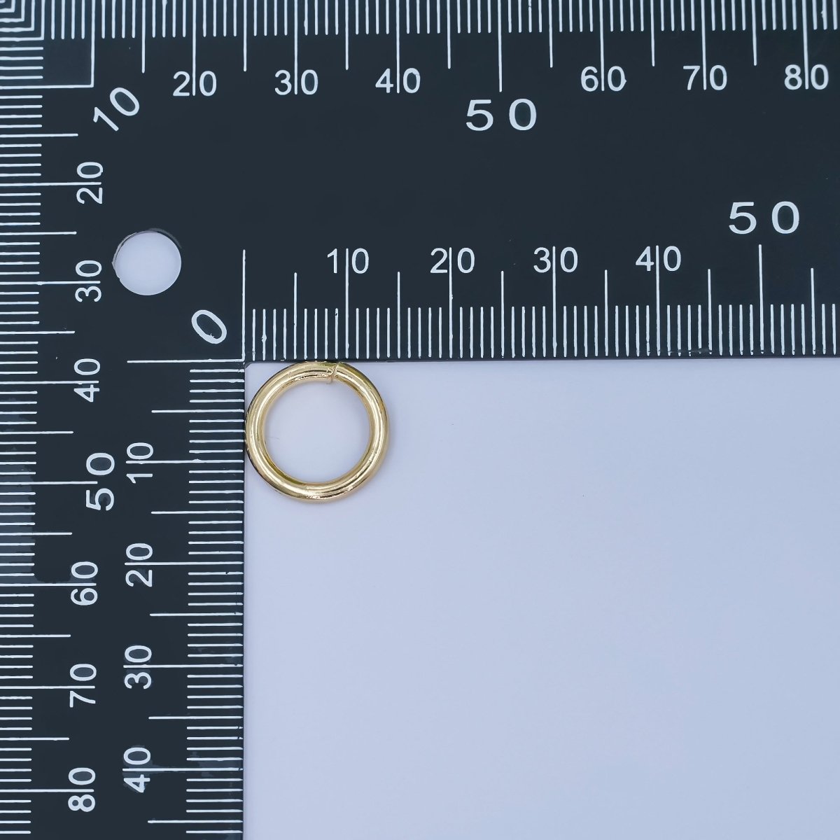 18K Gold Filled Minimalist Jump Ring Set in Gold & Silver 12 , 18 Gauge - DLUXCA