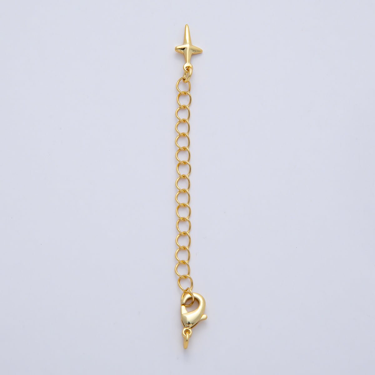18K Gold Filled Minimalist Lobster Clasps Extender Charm Set Findings | Z1482 - Z1593 - DLUXCA