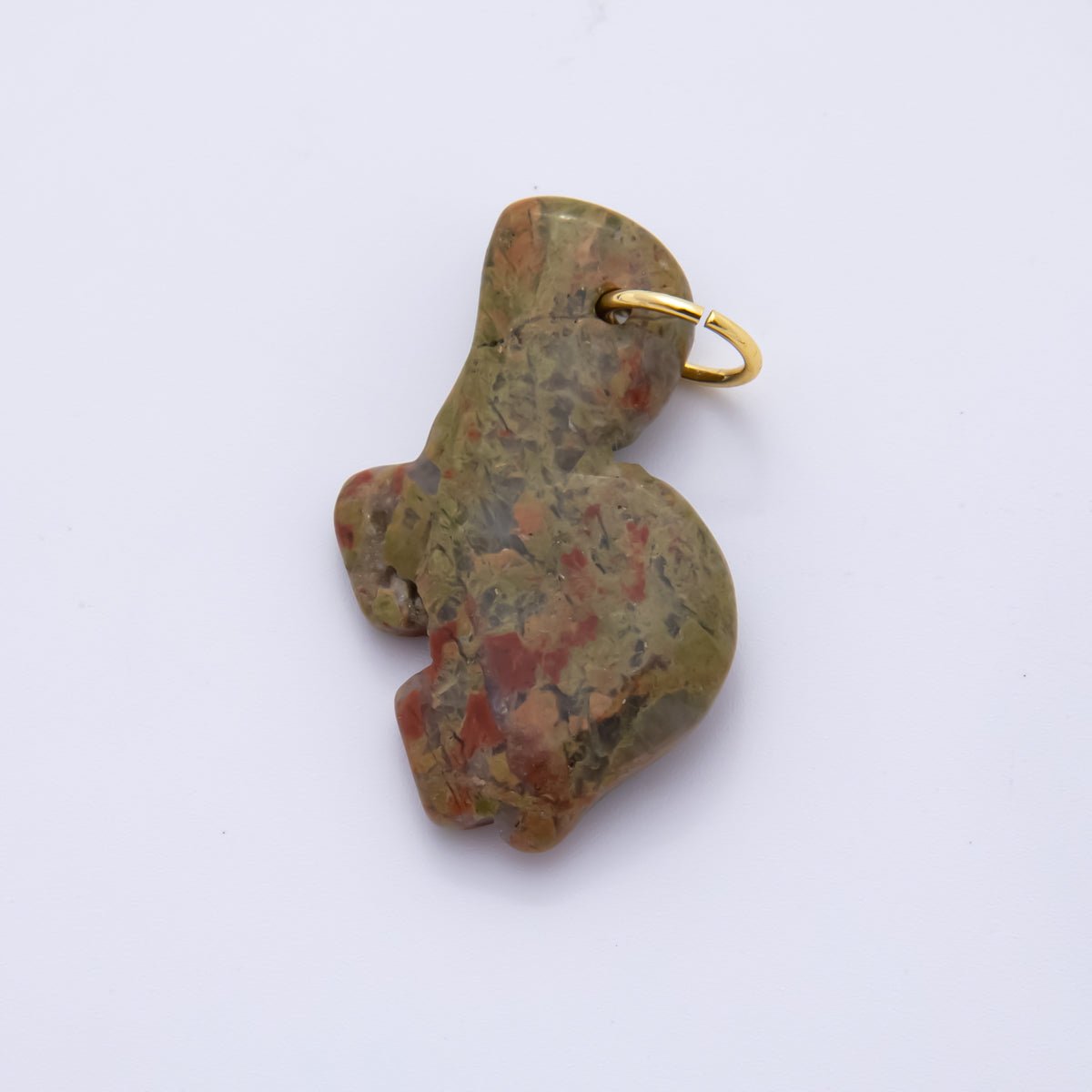 18K Gold Filled Natural Gemstone Turtle Sea Animal Charm | AH840 AH841 - DLUXCA