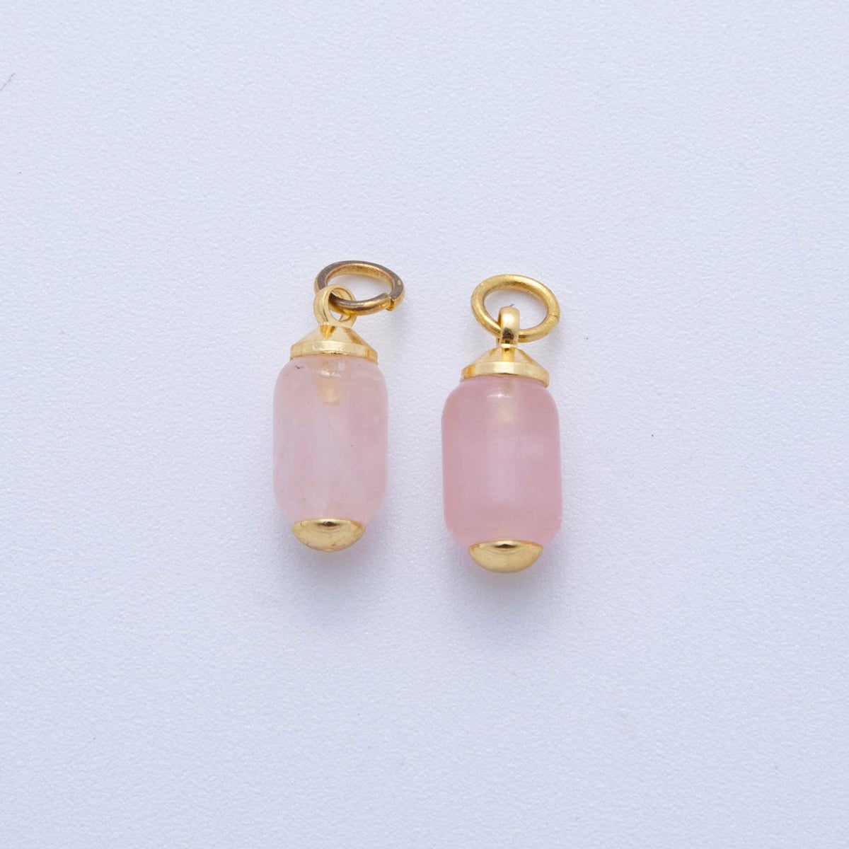18K Gold Filled Oblong Gemstone Mini Charm | AF394 - AF402 - DLUXCA