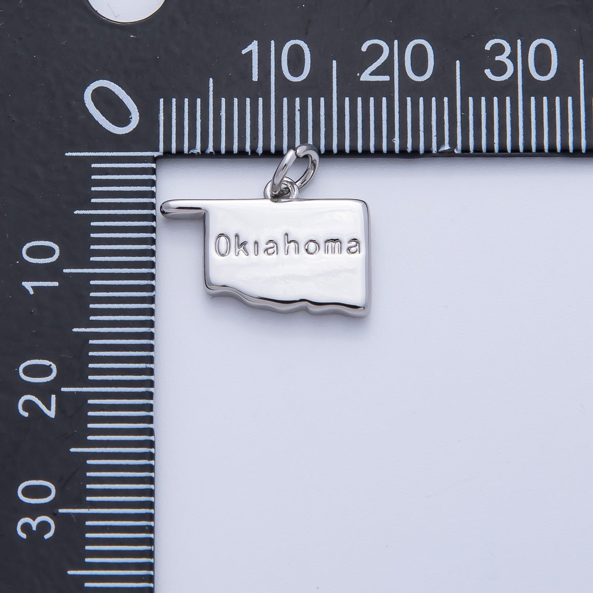 18K Gold Filled United States of America State Map Charm in Gold & Silver | AK064 - AK113 - DLUXCA